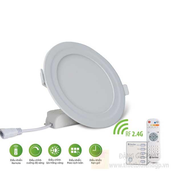 LED Panel tròn PT04L 6W, điều khiển bằng remote