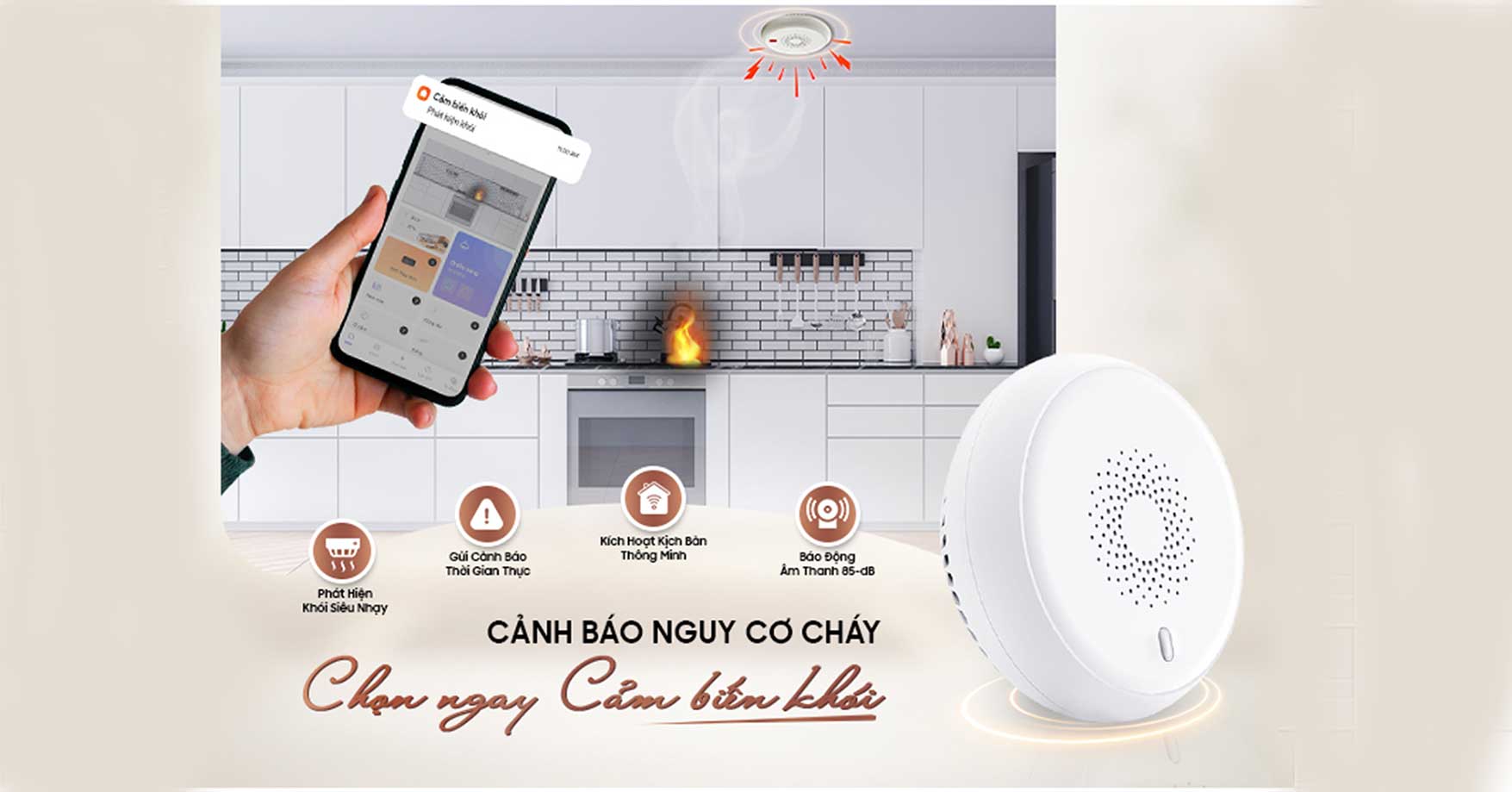 Nguyên lý hoạt động và ứng dụng của cảm biến khói