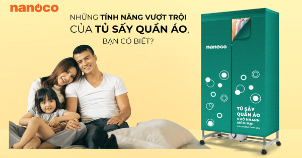 Những tính năng nổi bật của Tủ Sấy Quần Áo Nanoco