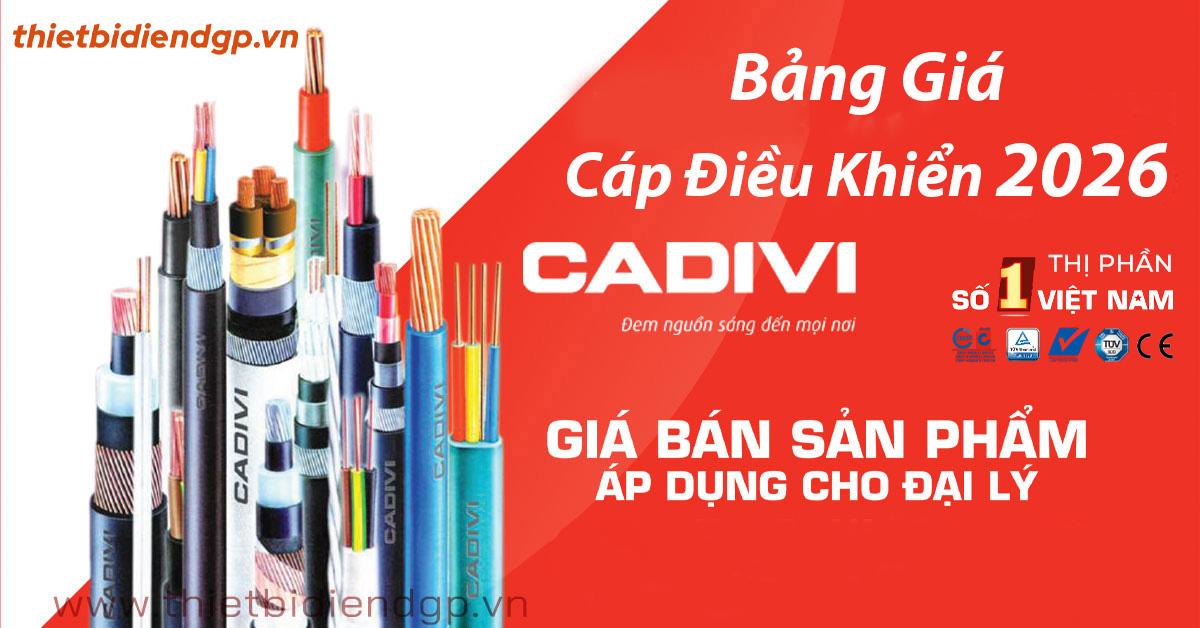 Catalogue Cáp điều khiển CADIVI 2026