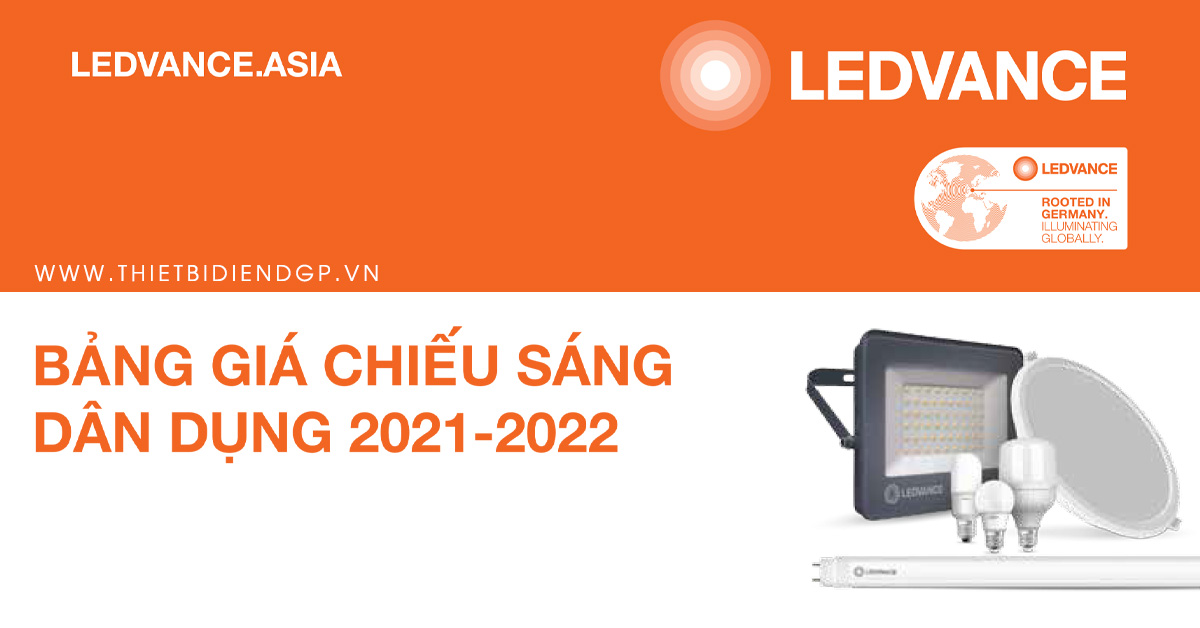 Bảng Giá Đèn LED LEDVANCE mới nhất 2022