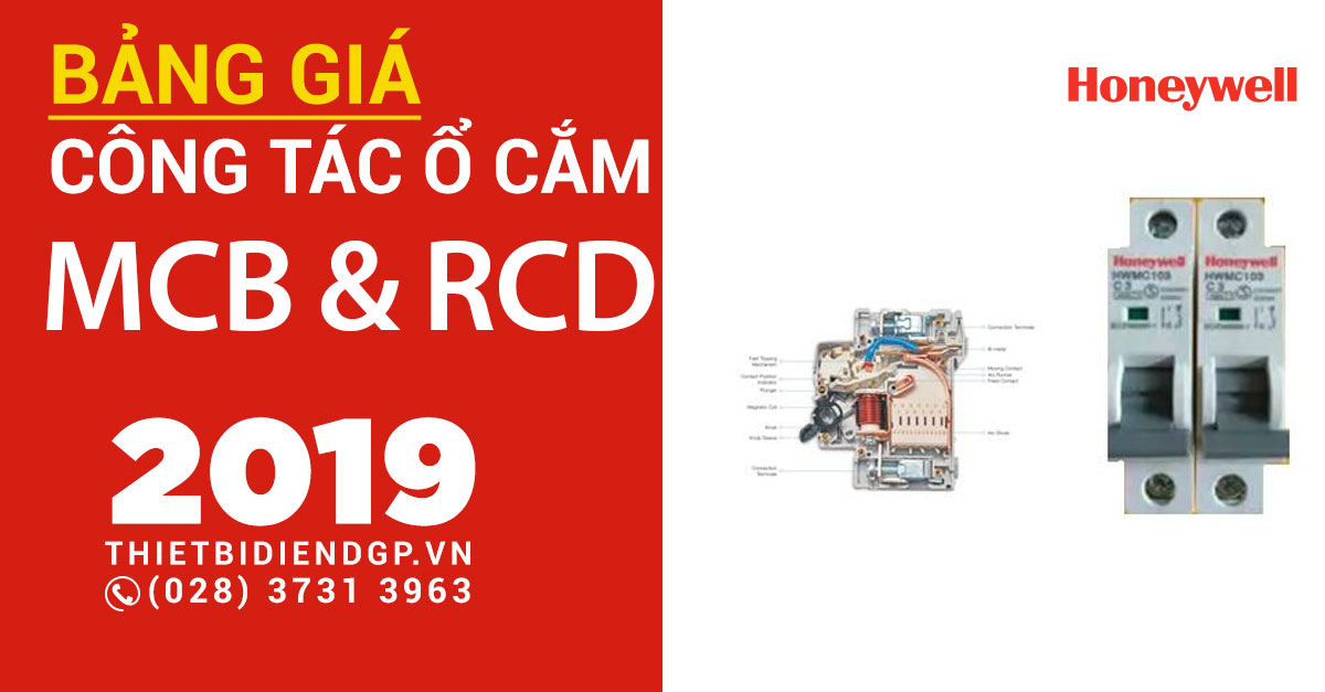 Bảng giá MCB & RCD Honeywell 2019