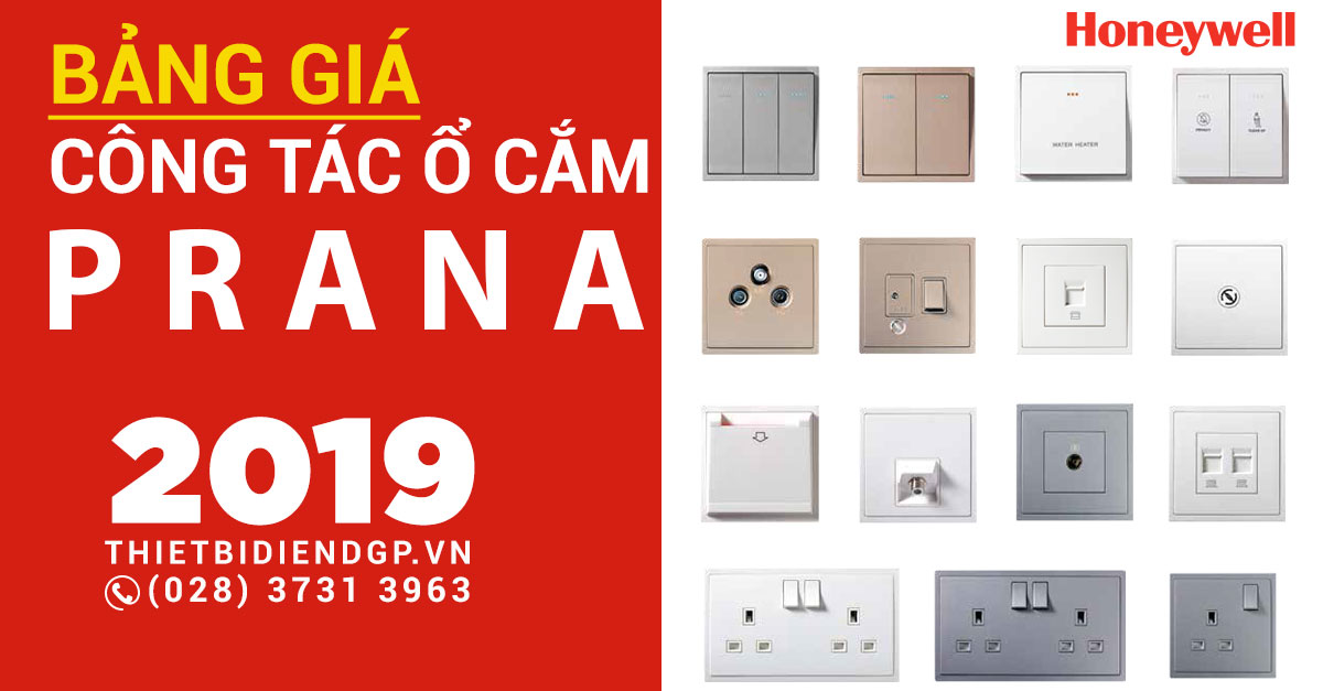 Bảng giá Công tắc Ổ cắm Honeywell dòng PRANA