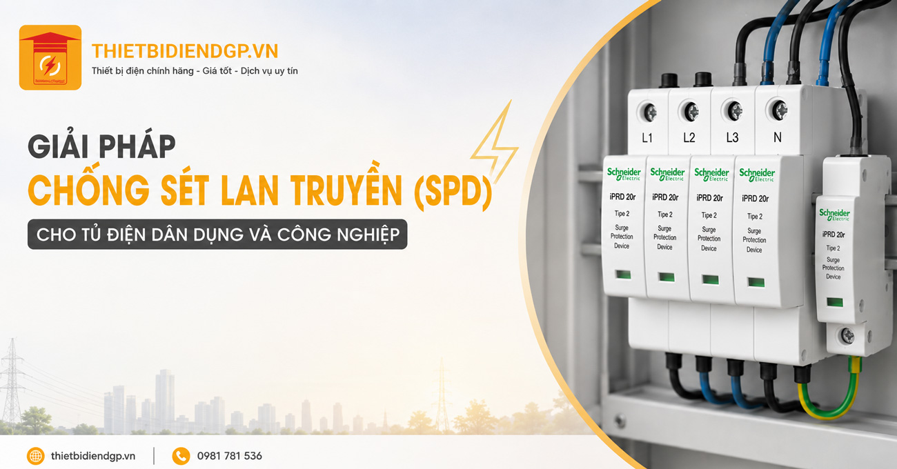 Giải pháp chống sét lan truyền (SPD) cho tủ điện dân dụng và công nghiệp