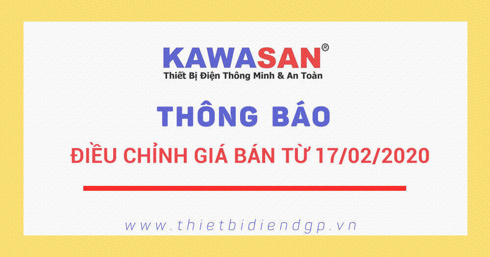 【Kawasan】 Thông báo điều chỉnh giá (17/02/2020)