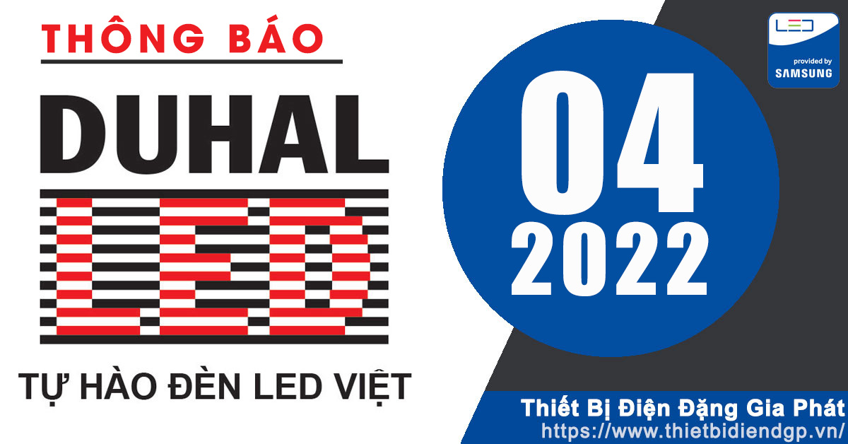 【DUHAL】Thông báo tạm ngưng tăng giá 1 số sản phẩm BG A (14/04/2022)