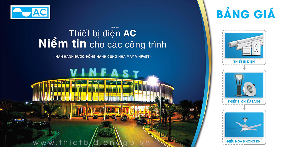 Bảng Giá thiết bị điện AC Electric 2024