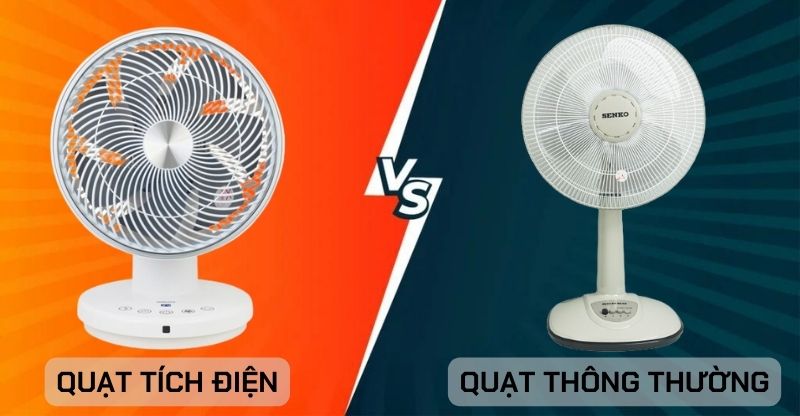 Nên mua quạt tích điện hay quạt thông thường để sử dụng trong gia đình?