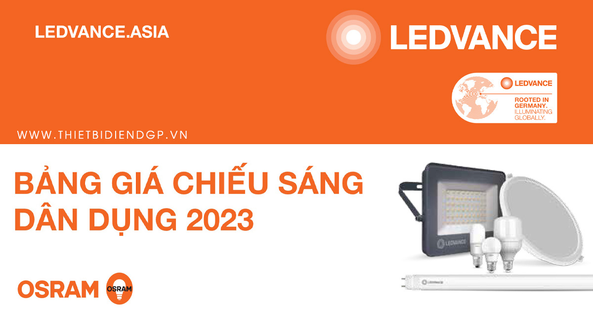 Bảng Giá Đèn LED LEDVANCE mới nhất 2024