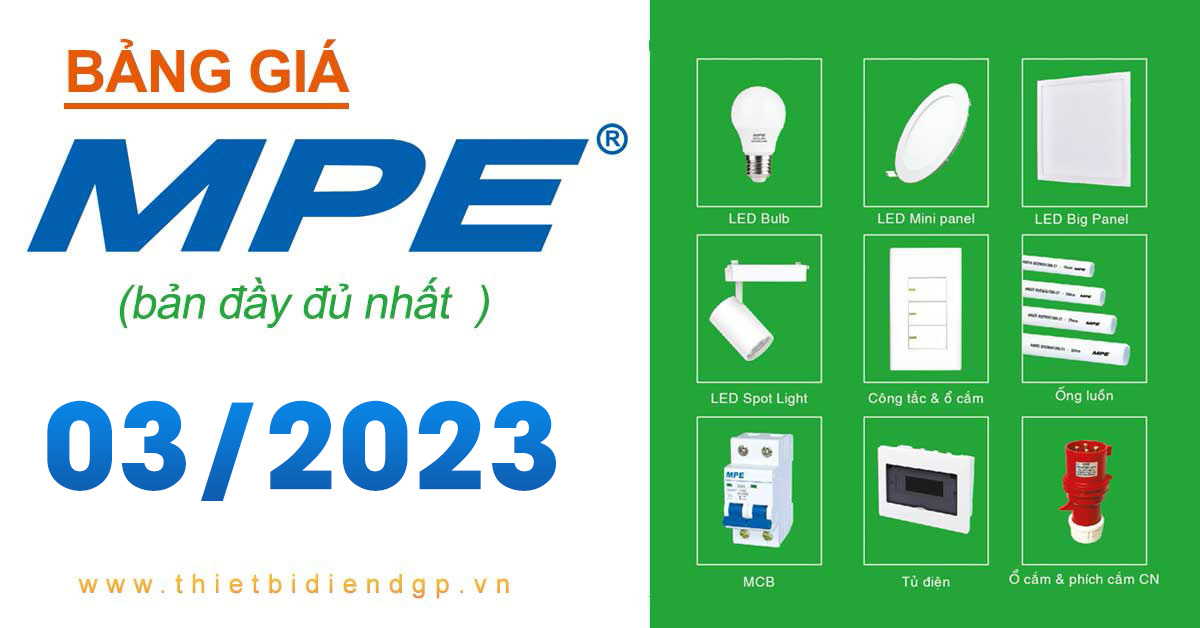 Bảng Giá MPE 2023 mới nhất