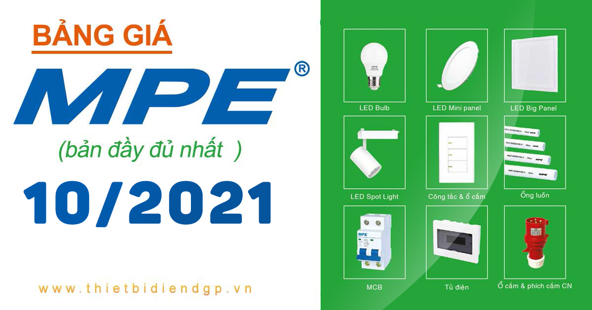 Bảng Giá MPE 10/2021