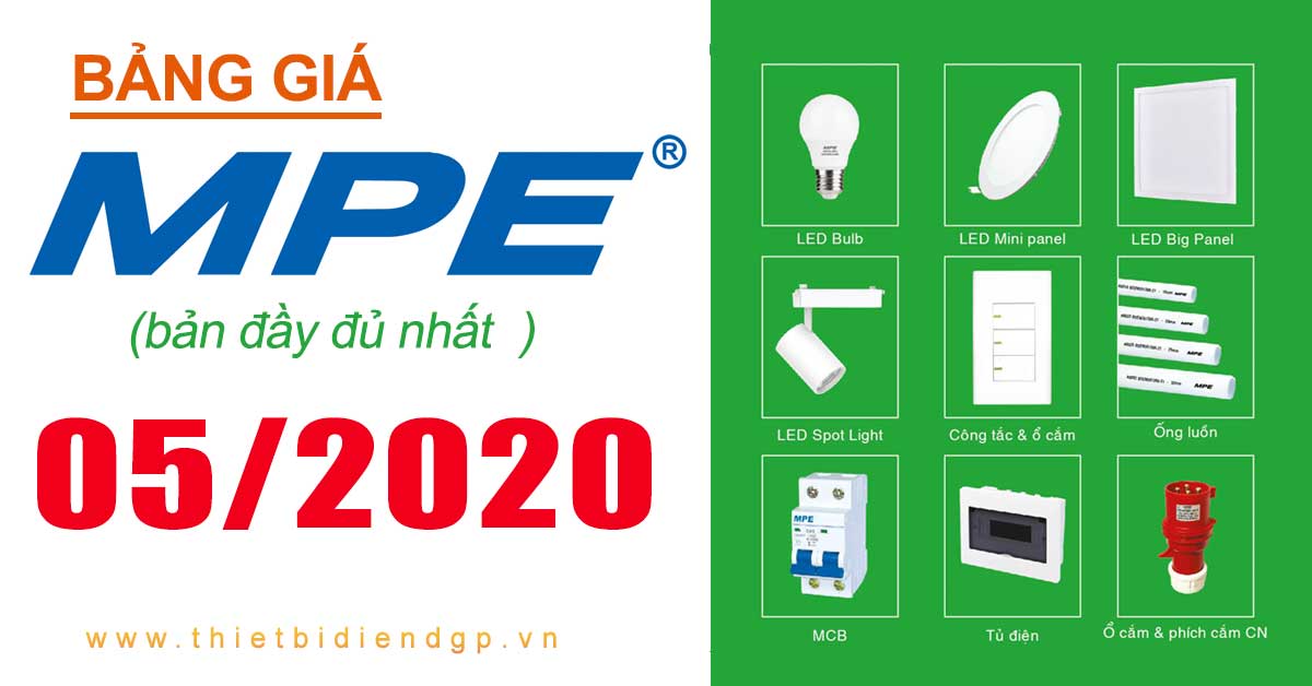 Bảng giá MPE 05/2020 (bản đầy đủ)
