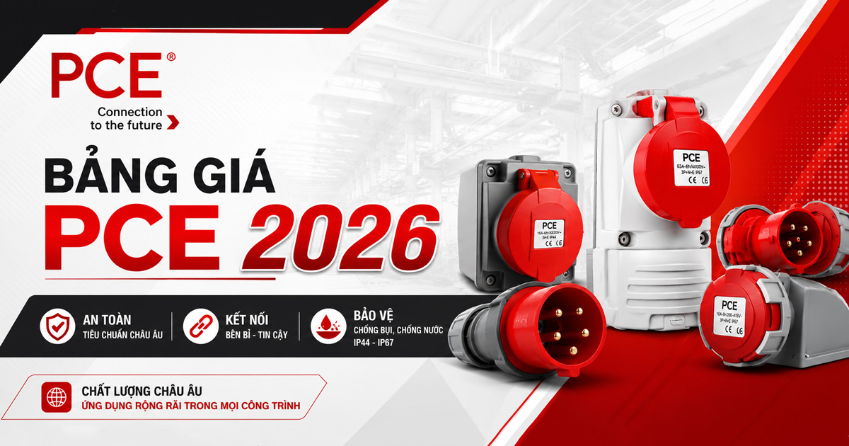 Bảng Giá Ổ cắm công nghiệp PCE 2026