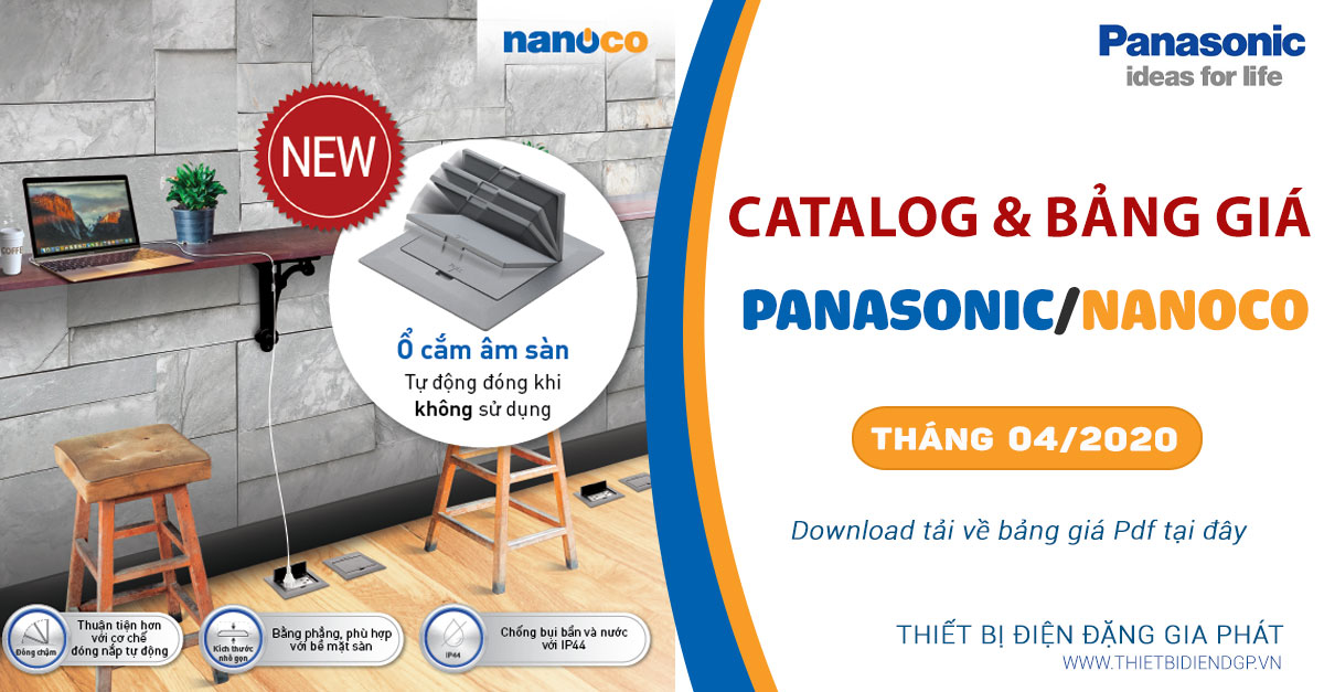 Bảng giá & Danh mục sản phẩm Panasonic 2020 đầy đủ nhất