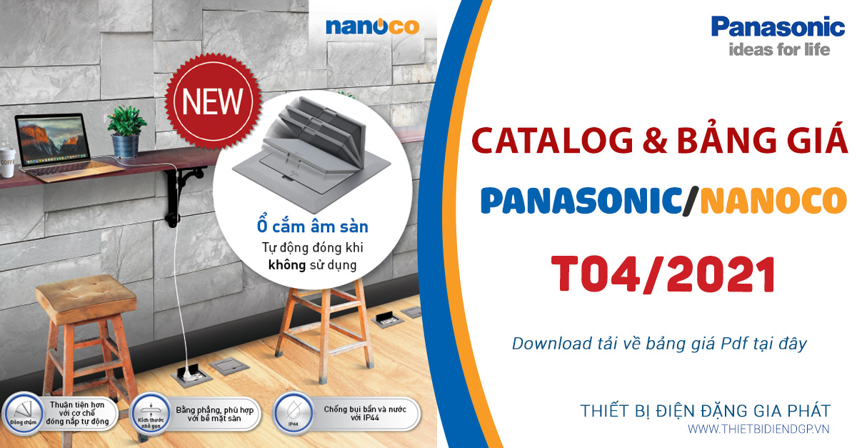 Bảng giá & Danh mục sản phẩm Panasonic 2025 đầy đủ nhất