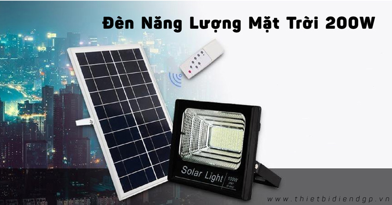 TOP Đèn năng lượng mặt trời 200w bán chạy nhất