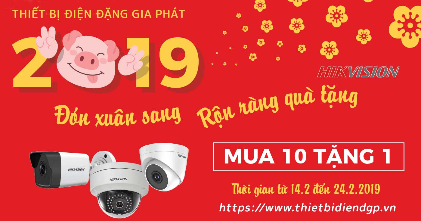 [CTKM] HIKVISION khuyến mãi MUA 10 TẶNG 1