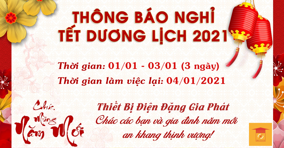 Thông báo nghỉ Tết Dương Lịch 2021