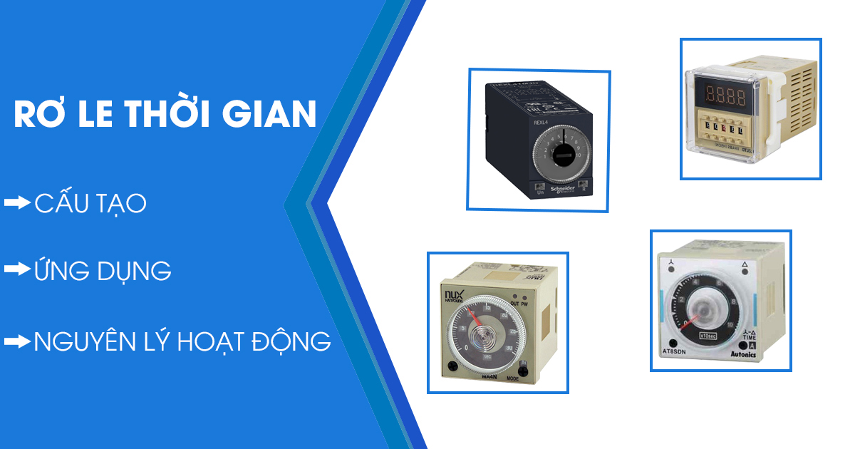 Tìm hiểu Rơ le thời gian và sơ đồ đấu dây 8 chân phổ biến