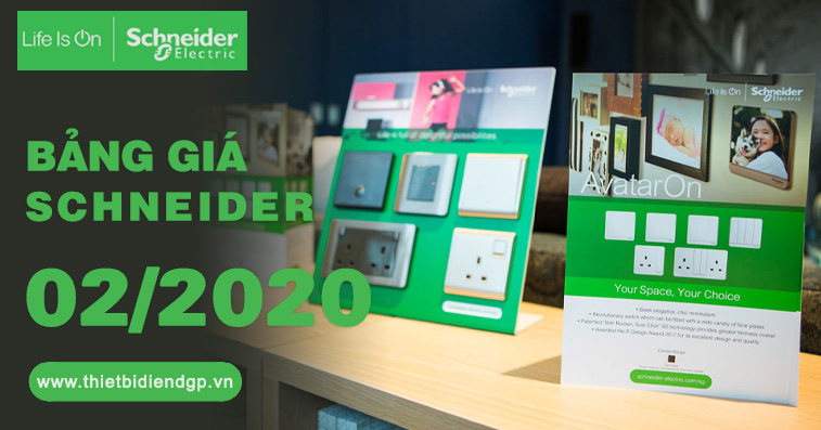 Bảng giá Schneider Electric 2020 (tháng 9)