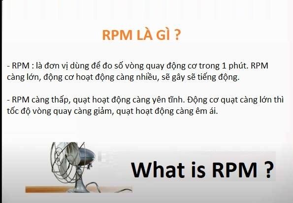 Thông số RPM trên Quạt Trần là gì?