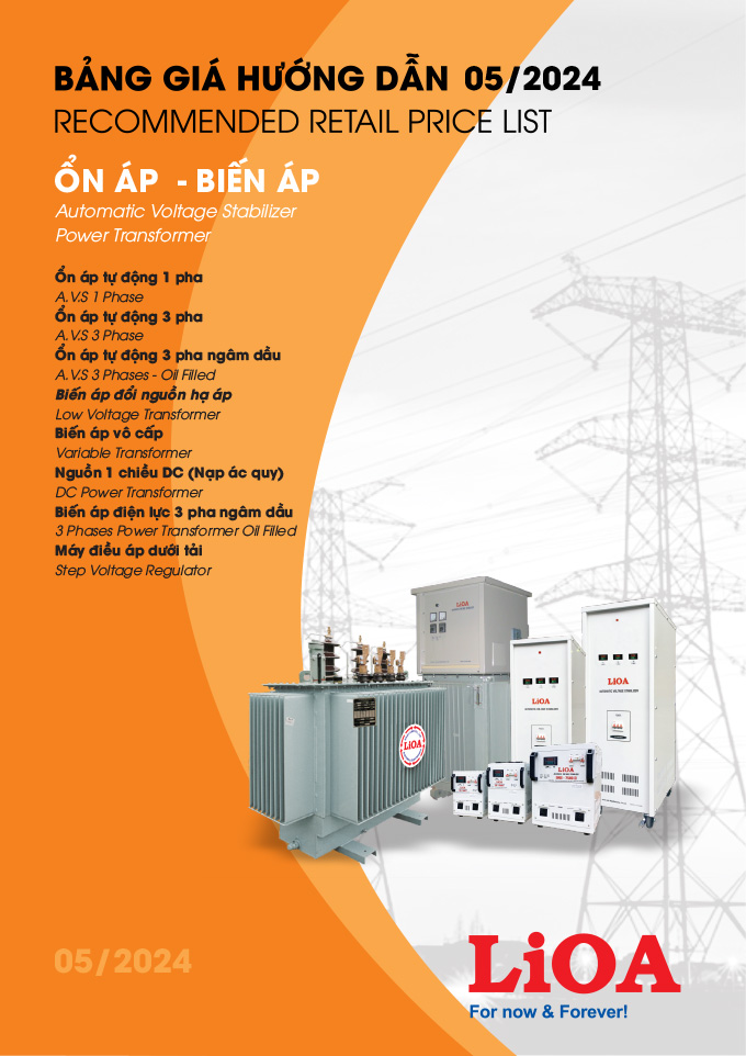 Bảng Giá LiOA Ổn Áp & Biến Áp 05/2024