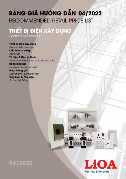 BẢNG GIÁ LIOA 04/2022 (Thiết Bị Điện Xây Dựng)