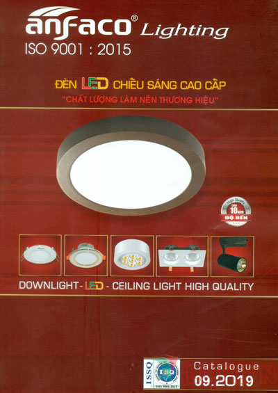 Bảng Giá Đèn Led ANFACO Lighting 09/2019