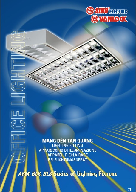 Bảng giá Máng đèn tán quang Sino Vanlock 2019