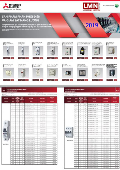 Bảng Giá Thiết Bị Điện Mitsubishi 09/2019