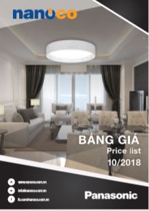 Bảng giá thiết bị điện Panasonic/Nanoco - Tháng 10/2018