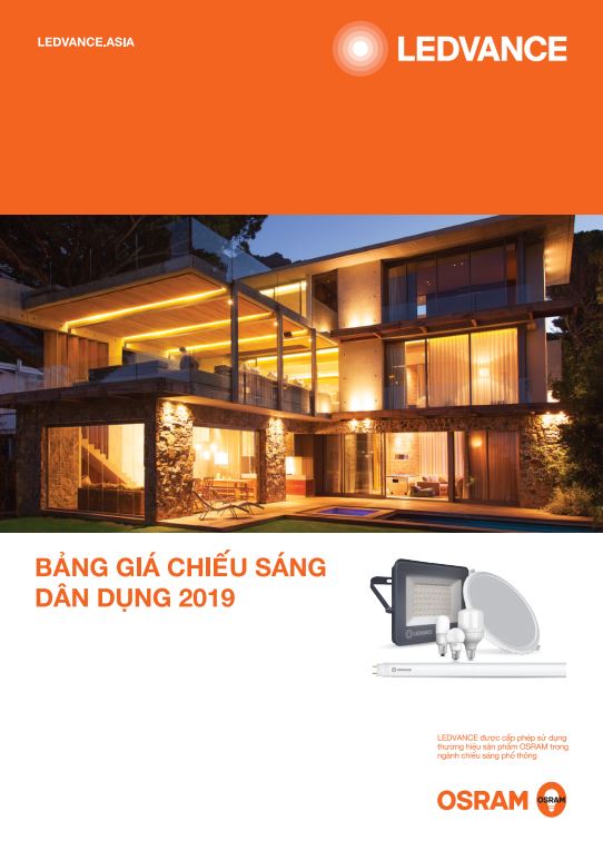 Bảng giá OSRAM 2019 (Đèn chiếu sáng dân dụng)