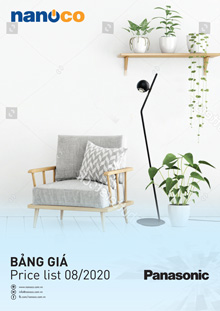 Catalogue Bảng giá Panasonic/Nanoco T08/2020