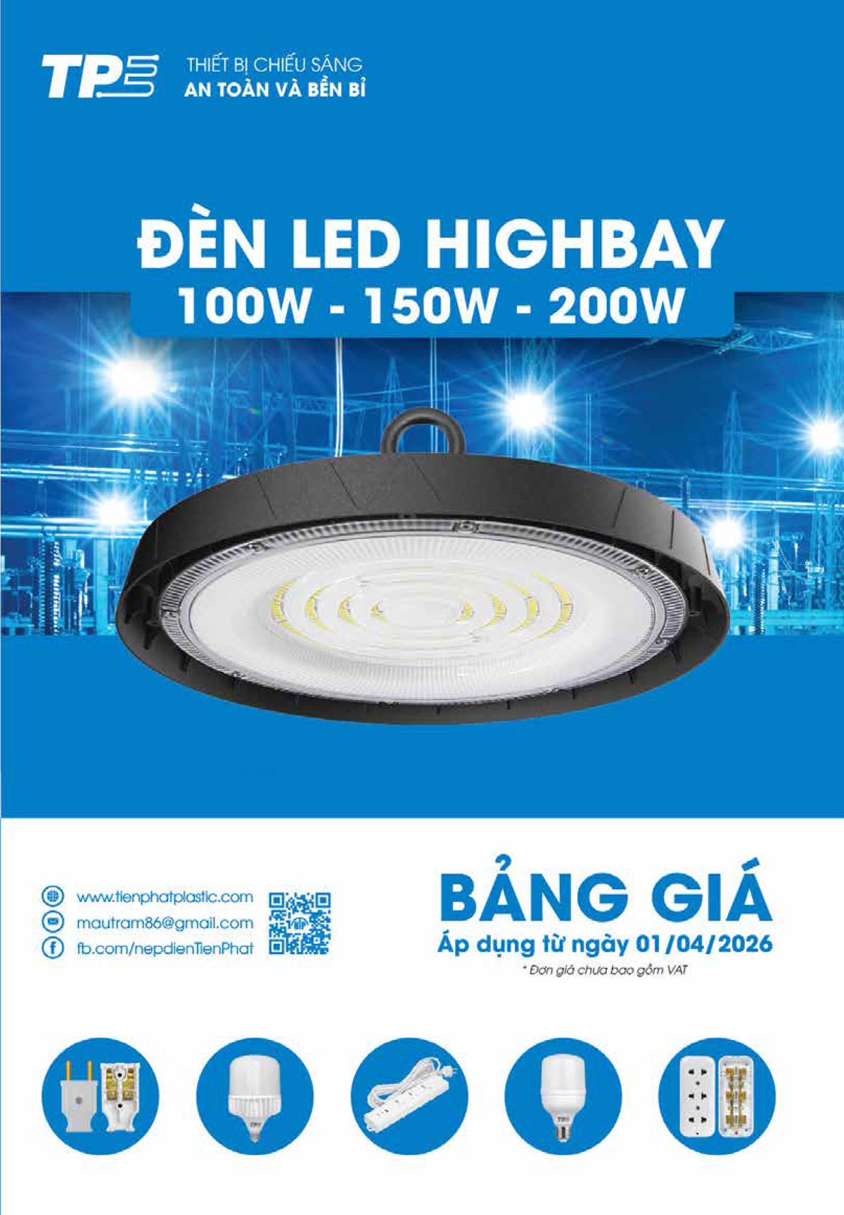 Bảng Giá Thiết Bị Chiếu Sáng Tiến Phát 2026
