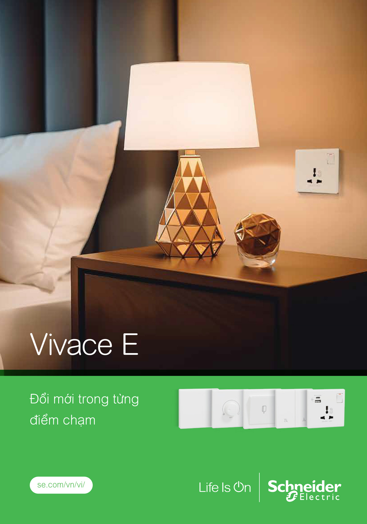 Bảng giá Công tắc & Ổ cắm Schneider dòng Brochure Vivace 2026