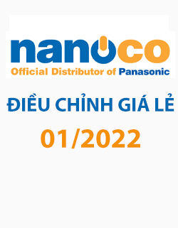 Thông báo điều chỉnh giá lẻ (áp dụng 01/2022)