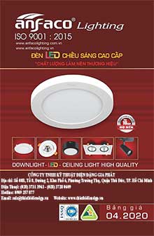 Bảng Giá Đèn Anfaco lighting tháng 4/2020