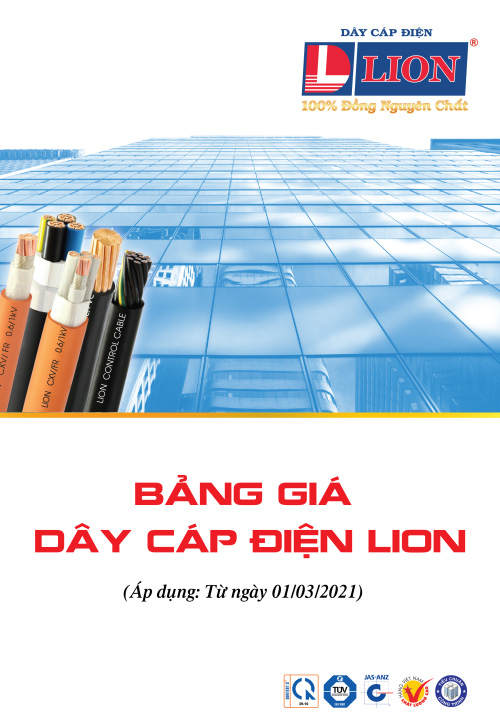 Bảng Giá Cáp Điện LION 2021