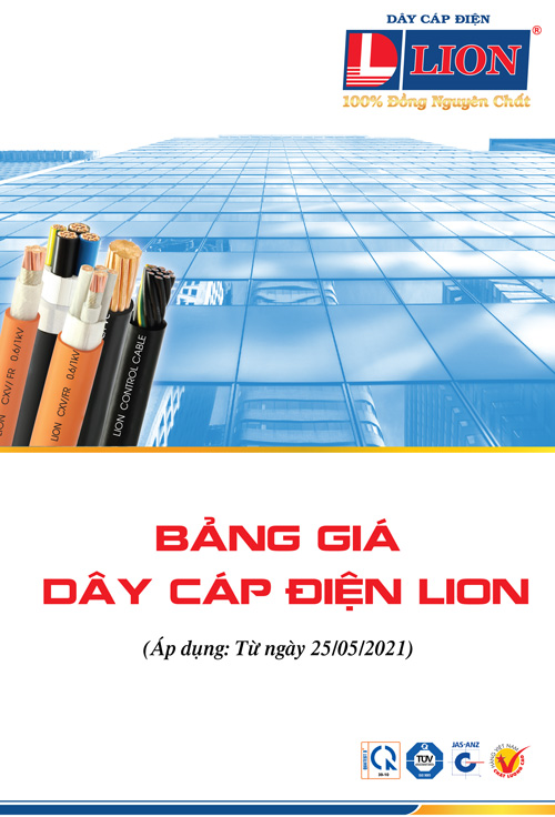 Bảng Giá Cáp LION 2021 (áp dụng 25/05/21)