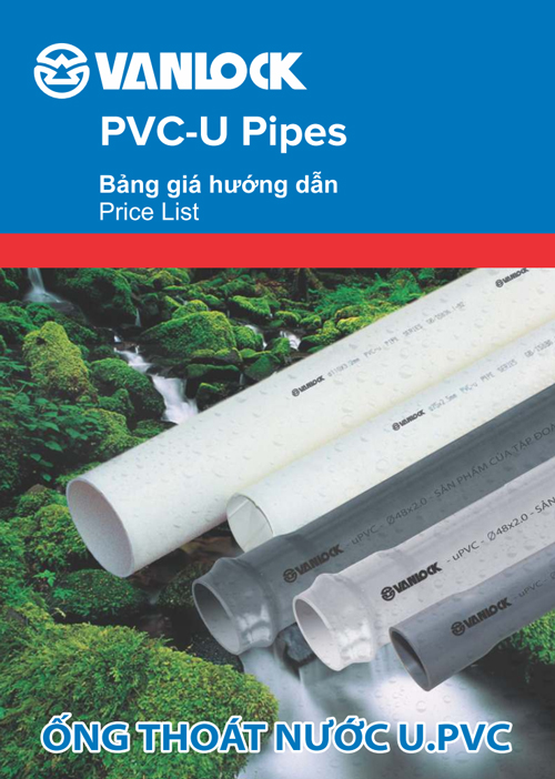 Bảng Giá ống thoát nước u.PVC Sino Vanlock