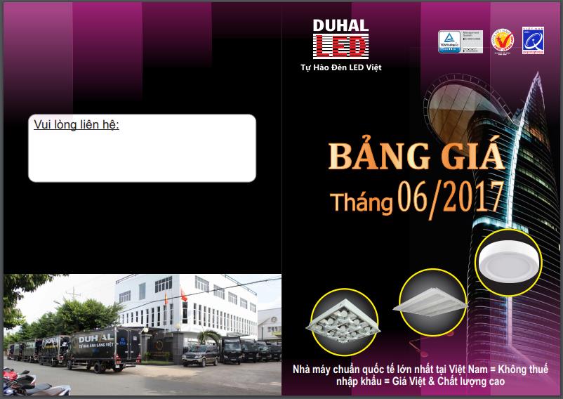 Bảng giá Duhal 2017 cuốn màu tím