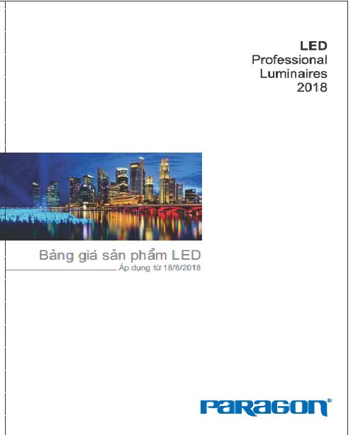 BẢNG GIÁ ĐÈN LED PARAGON THÁNG 8/2018