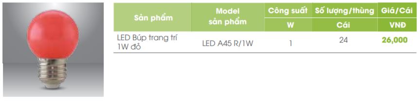 Đèn Led Tran trí Rạng đông