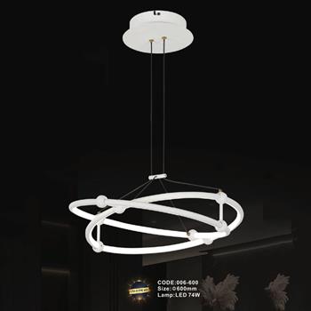 Đèn treo trang trí Slister Ø600mm - LED 74W - 3 CĐ 006-600