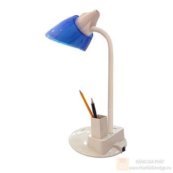 Đèn bàn khớp mềm Model có hộp đựng bút, ghim LiOA 01A/BL
