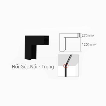 Nối Góc nổi trong (phụ kiện ray nam châm) GSNGNS902