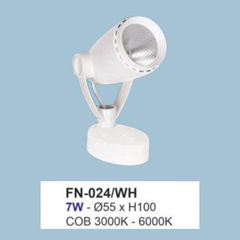 Đèn rọi ray Andora Ø55*H100 LED COB 7W FN-024/WH