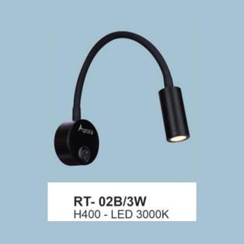 Đèn gắn tường đọc sách Andora H400-3000K-3W RT- 02B/3W