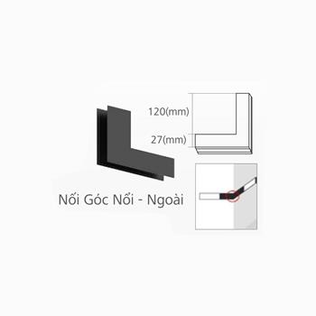 Nối Góc nổi ngoài (phụ kiện ray nam châm) GNN