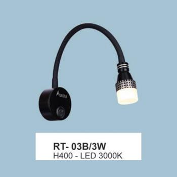Đèn gắn tường đọc sách Andora H400-3000K-3W RT- 03B/3W